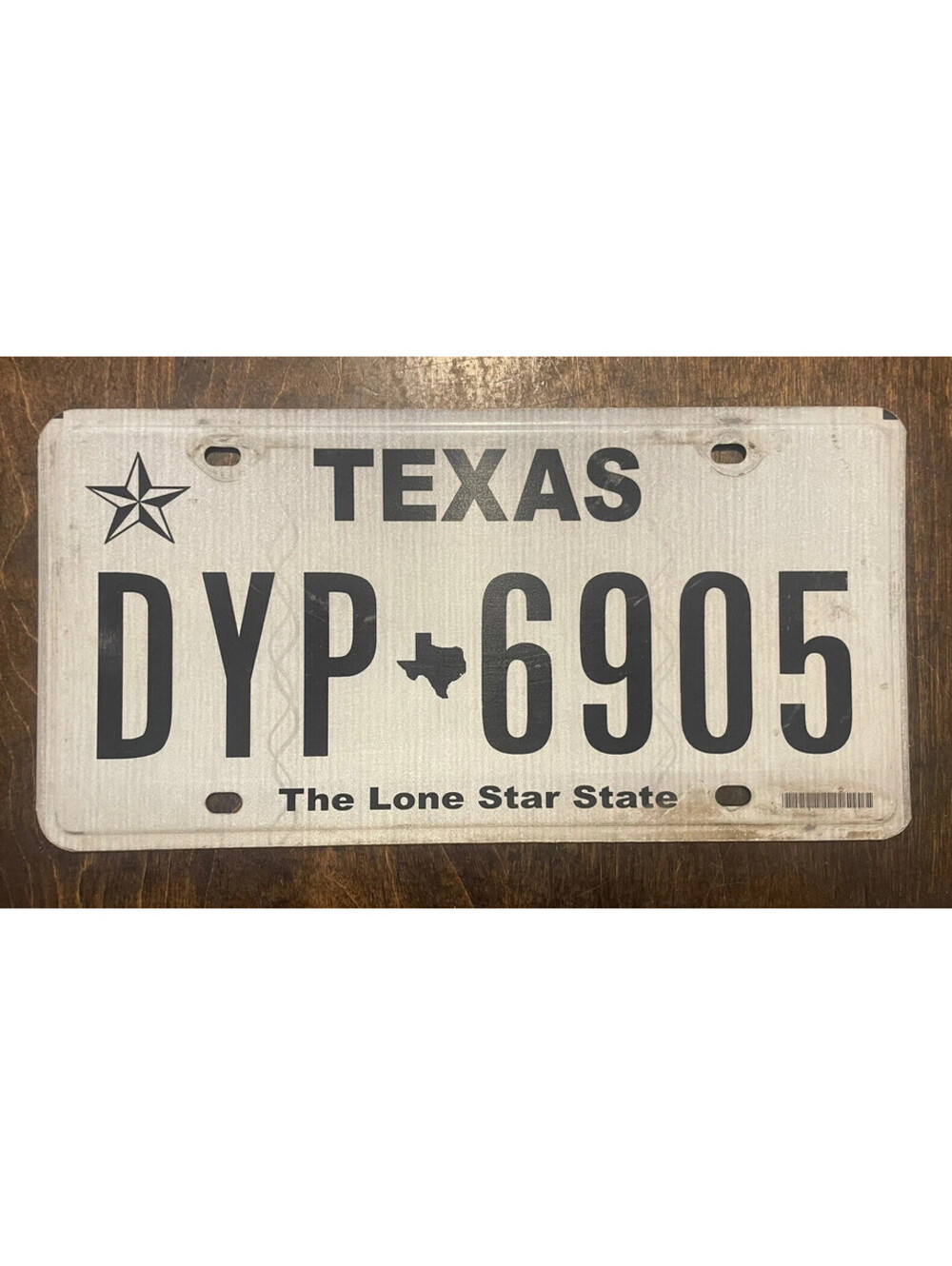 Texas License Plate TX State USA American Vintage Lonestar State DYP 6905